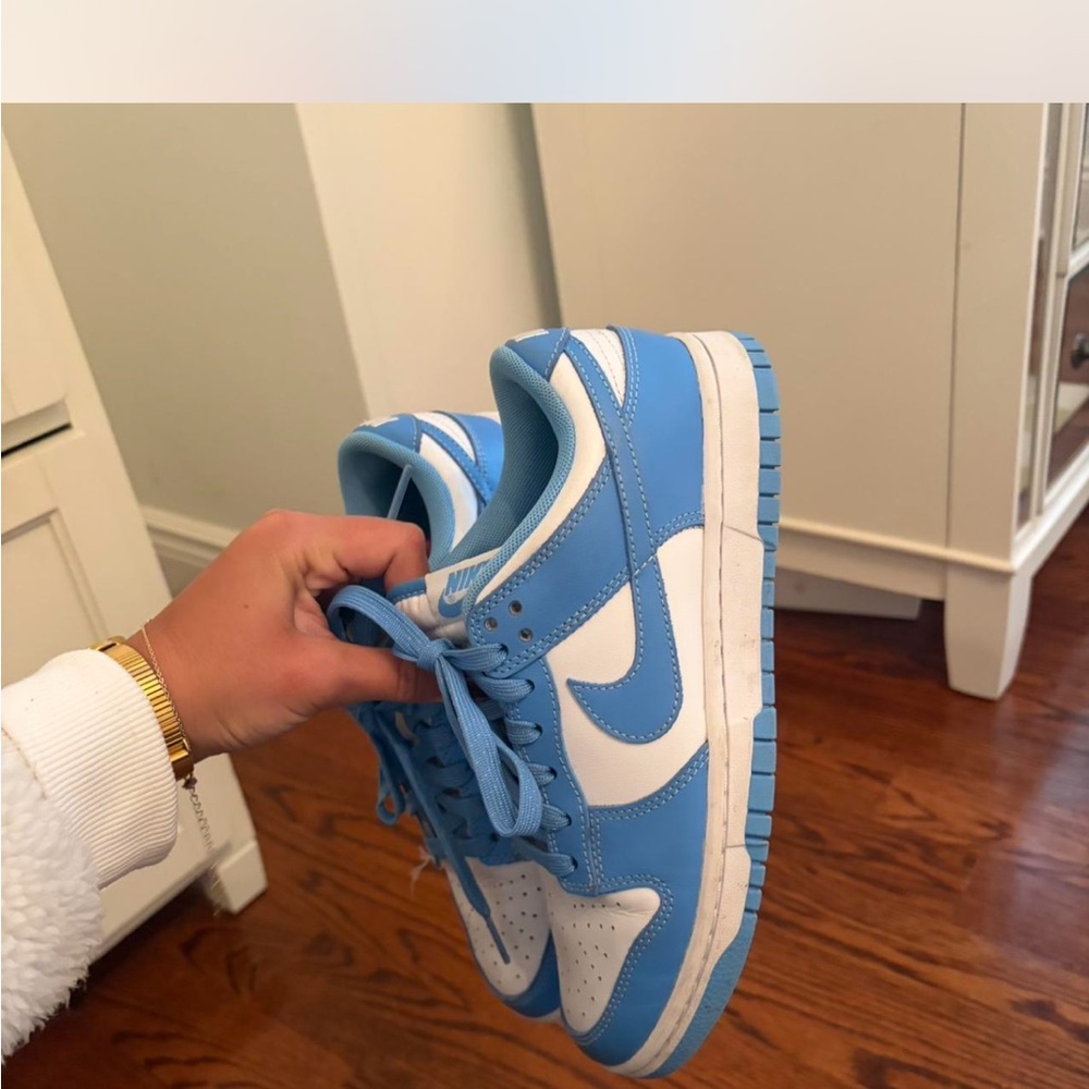 Nike Dunk Low in Light Blue & White